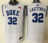 Duke Blue Devils #32 Christian Laettner White Basketball New Stitched NCAA Jersey,baseball caps,new era cap wholesale,wholesale hats